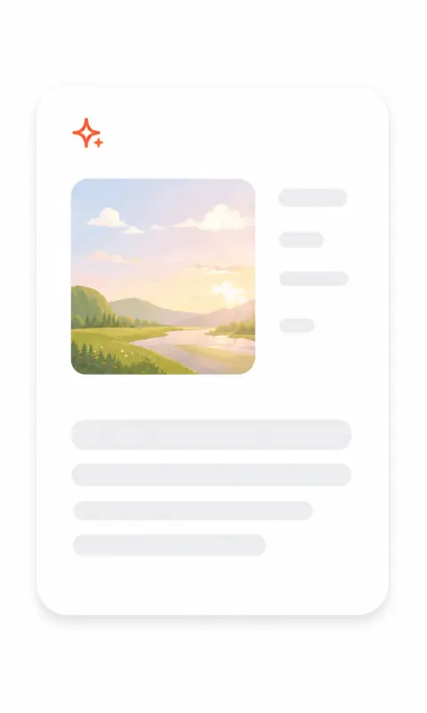 風景イラストを使ったウェブデザインのコンセプト