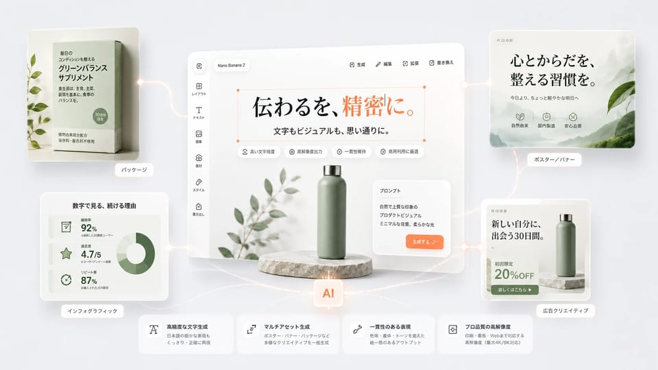 ナノバナナ2によるEC向け商品画像の生成例