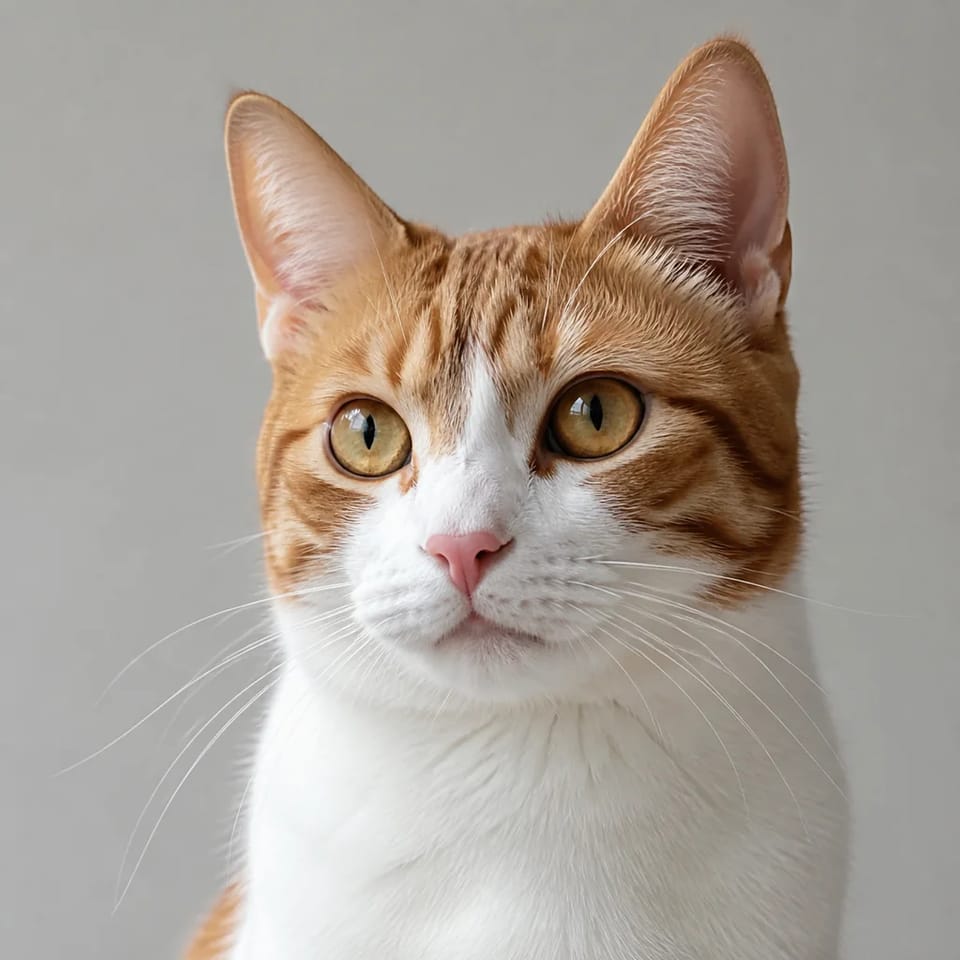 参考に使う茶白の猫の写真