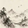 霧の山水画の縮略図
